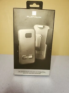 galaxy s7 edge  Plus Platinum Holster Case With Kickstand New - Picture 1 of 4