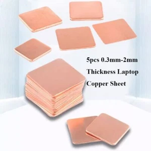 5pcs 0.3mm-2mm Thickness Laptop Plate Gold Strip Shim for GPU CPU Chip - Afbeelding 1 van 14