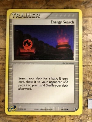 ENERGY SEARCH - 90/109 - Ruby & Sapphire - Common - Pokemon Card - NM - Image 1 of 2