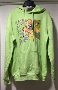 Nickelodeon Men’s Retro ‘90S Cartoon Hoodie -Rugrats, Hey Arnold, Real Monsters - Picture 1 of 5