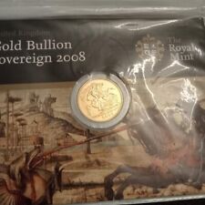 Factory Sealed 2008 Gold Full Sovereign. Superb Coin. Untouched since minted.