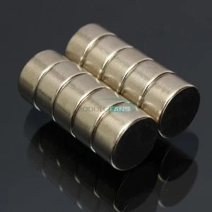 10PCS 10 x 5mm Strong Round Cylinder Rare Earth Neodymium Magnets Magnet N52 MF - Picture 1 of 5