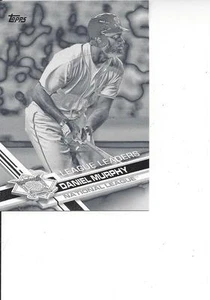 2017 Topps 1 Black & White Negative Daniel Murphy LL Washington Nationals # 84 - Imagen 1 de 1