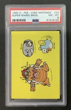 1989 o-pee-chee nintendo #23 super mario bros gallery PSA 8 OPC NES 💥 POP 1, 0^