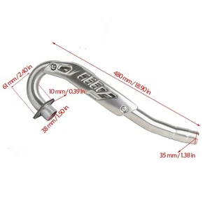 38mm Exhaust Pipe Muffler Front Pipe for 150cc - 250cc Vertical Engine Dirt Bike - Picture 1 of 8
