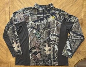 MOSSY OAK Shirt Mens Size XL Break-Up Infinity Camouflage 1/4 Zip Pullover Camo - Picture 1 of 15