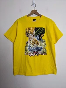 Vintage Dragon Ball Z Super Shirt Youth Extra Large Yellow 2000 Cell Gohan Goku - Picture 1 of 11