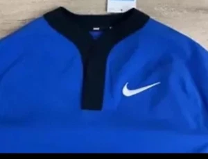 Nike Women’s Stock Short Sleeve Windshirt Pullover Jacket Sz. M NEW DO9172-493 - Picture 1 of 2