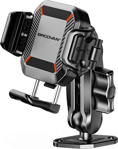 One-Hand Locking Phone Mount Holder with Vibration Absorption - 5.4-7.2'' Phones - Picture 1 of 11