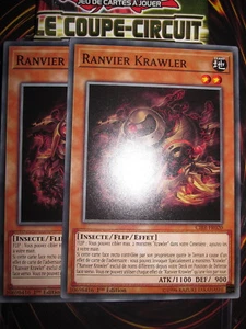 YU-GI-OH! PLAYSET (2 CARTES) RANVIER KRAWLER CIBR-FR020 NEUF EDITION 1 - Picture 1 of 1