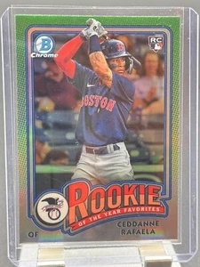 Ceddanne Rafaela 2024 Bowman Chrome Rookie of the Year Favorites ROY-5 Red Sox - Picture 1 of 2