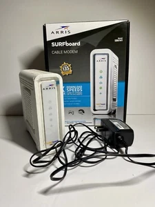 ARRIS SURFboard SB6141 Surf Board Modem + Power Cable - Picture 1 of 3