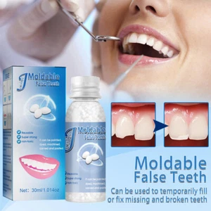 Resin False Teeth Solid Glue Temporary Tooth Repair Moldable Teeth Gap Denture - Picture 1 of 12