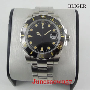 Sterile Sapphire Glass Automatic Men Wristwatch MIYOTA Movement Mental Strap - Picture 1 of 9