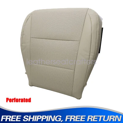 Cubierta de asiento de cuero perforado inferior para pasajero Lexus Es350 2014 color tostado claro Foto 1 de 4