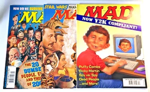 ~MAD Magazines issues 383,388,401~All 3 ~Jan.2001, July 1999, Dec.1999~Fine+~ - Picture 1 of 5