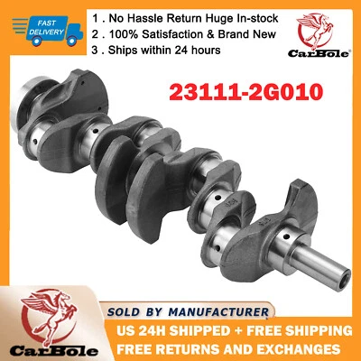 2.0L Crankshaft 23111-2G010 For 2010-2013 Hyundai Tucson Sonata Kia Forte Optima - Image 1 of 4