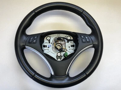 BMW 1er E81 E87 3er E90 E91 & LCI Sport Lederlenkrad Multifunktion Sportlenkrad - Bild 1 von 4