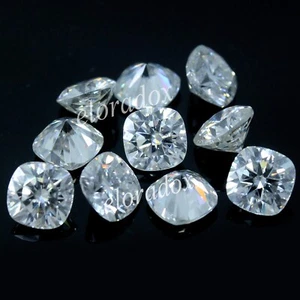 Cuscino Naturale 6 CT+/- D Colore VVS1 Bianco 5,00 MM Ottimo Taglio Diamante 10 Pezzi - Foto 1 di 6