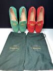 Church?S English Shoes Loafers Green And Red Flora 37.5 A73843 Size 7
