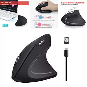 ABS Wireless Vertical Mouse Ergonomic Upright Mouse for Office Home Notebook - Picture 1 of 12
