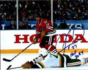 Jeremy Roenick Signed 8X10 Photo Chicago Blackhawks Autograph COA NHL HOF 2024 - Bild 1 von 1