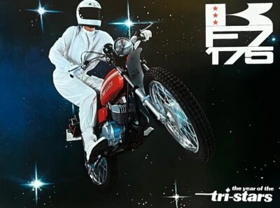 1972 Kawasaki F7 175 Enduro 4-page brochure-literature OEM - image 1 of 3