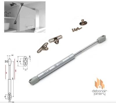 GTV Bisagra de puerta de gabinete de cocina de puntal de gas pistón de cierre suave 50N-150N