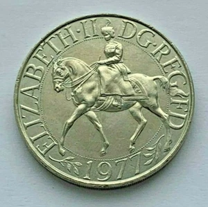 1977 ELIZABETH II DG REG FD JUBILEE COIN - Picture 1 of 4