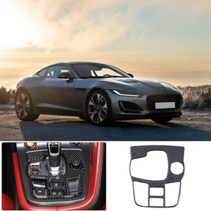 For Jaguar F-TYPE 2013-2022 Gear Gear Panel Cover Sticker Trim Carbon Fiber - Picture 1 of 12