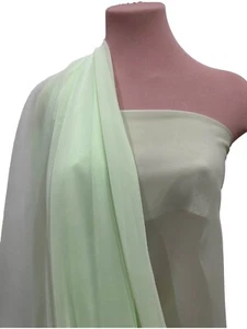 CHIFFON FABRIC SHEER MINT GREEN 60" BRIDESMAID, DANCE, FORMAL, CURTAINS,DECOR - Picture 1 of 1