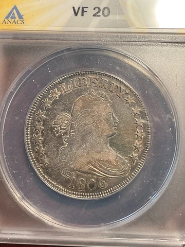 ANACS VF20 1806 DRAPED BUST HALF DOLLAR SUPER CHOICE FOR THE GRADE Cover
