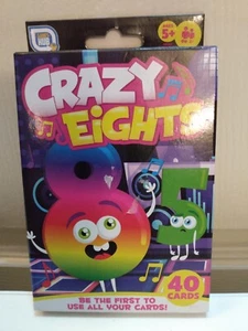 Games Hub 2021 Crazy Eights Kids Card Game - New In Open Box Complete & Unplayed - Picture 1 of 3