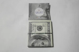 Hundred Dollar Bill Walart Wallet Eco Friendly New Lot - Picture 1 of 3