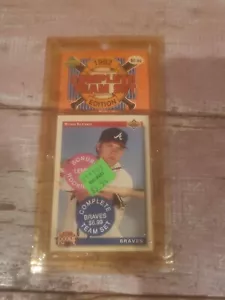 1992 Completo Upper Deck Atlanta Braves Equipo de Béisbol ¡Juego de Tarjetas con Lemke Rookie! - Imagen 1 de 7