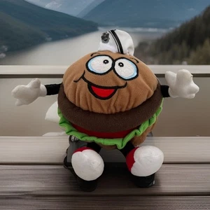 Steak-N-Shake Sizzle Burger Plush Stuffed Toy 2017 11" Tall - Picture 1 of 8