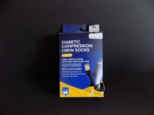 Calcetines de compresión para diabéticos unisex (XL) - Imagen 1 de 2