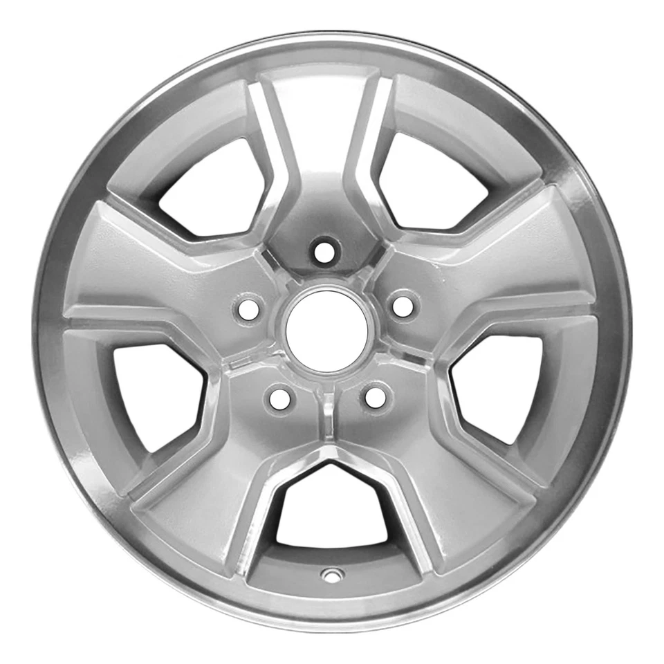 Painted, Textured Light Sparkle Silver Aluminum Wheel 15x7 5x120.65 14094591 - Image 1 of 1