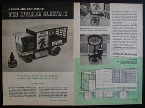 Camión Eléctrico Walker Modelo How-To PLANS Madera + Cartón - Imagen 1 de 1