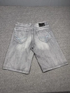 Ecko Unltd Shorts Herren 36 Denim Baggy Fit bestickt Taschen Urban Hip Hop Y2K - Bild 1 von 17