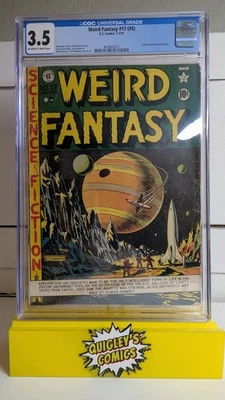 WEIRD FANTASY #17 (#5) CGC 3.5 ATOMIC EXPOSION SPLASH PAGE PRE-CODE HORROR 1951 - Image 1 of 3