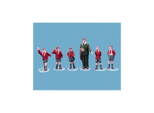 5121 Modelscene OO Gauge People Schoolboys & Master - Picture 1 of 1