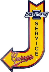 Chevrolet Service Garage Schild, Vintage Chevy Metall KFZ Wandbild Dekor, 11 - Bild 1 von 12
