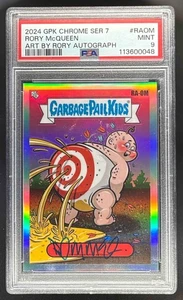2024 Topps Chrome Garbage Pail Kids 7 On The MA Art by Rory Auto #RA-OM - Bild 1 von 2