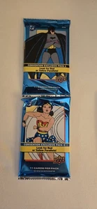 2025 SDCC COMIC CON EXCLUSIVE UPPER DECK DC RETRO SET BOTH PACKS BATMAN SUPERMAN - Picture 1 of 1