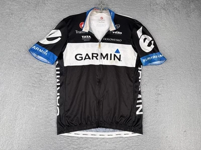 Jersey de ciclismo Castelli para hombre XL negro blanco azul manga corta Garmin Slipstream Foto 1 de 4