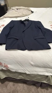 Saddlebred Motion stretch Classic Navy Men's 2 button Blazer-54R - Picture 1 of 3