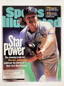 Randy Johnson Signed Sports Illustrated 8/10/98 Mariners Baseball Autograph JSA - Picture 1 of 4
