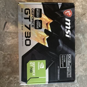 MSI GeForce GT 730 2GB DDR3 Graphics Card (Open Box, Never Used) - Picture 1 of 2