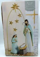 Nativity Set 3-Piece Set Kohl's Christmas St. Nicholas Square *NEW In The Box*